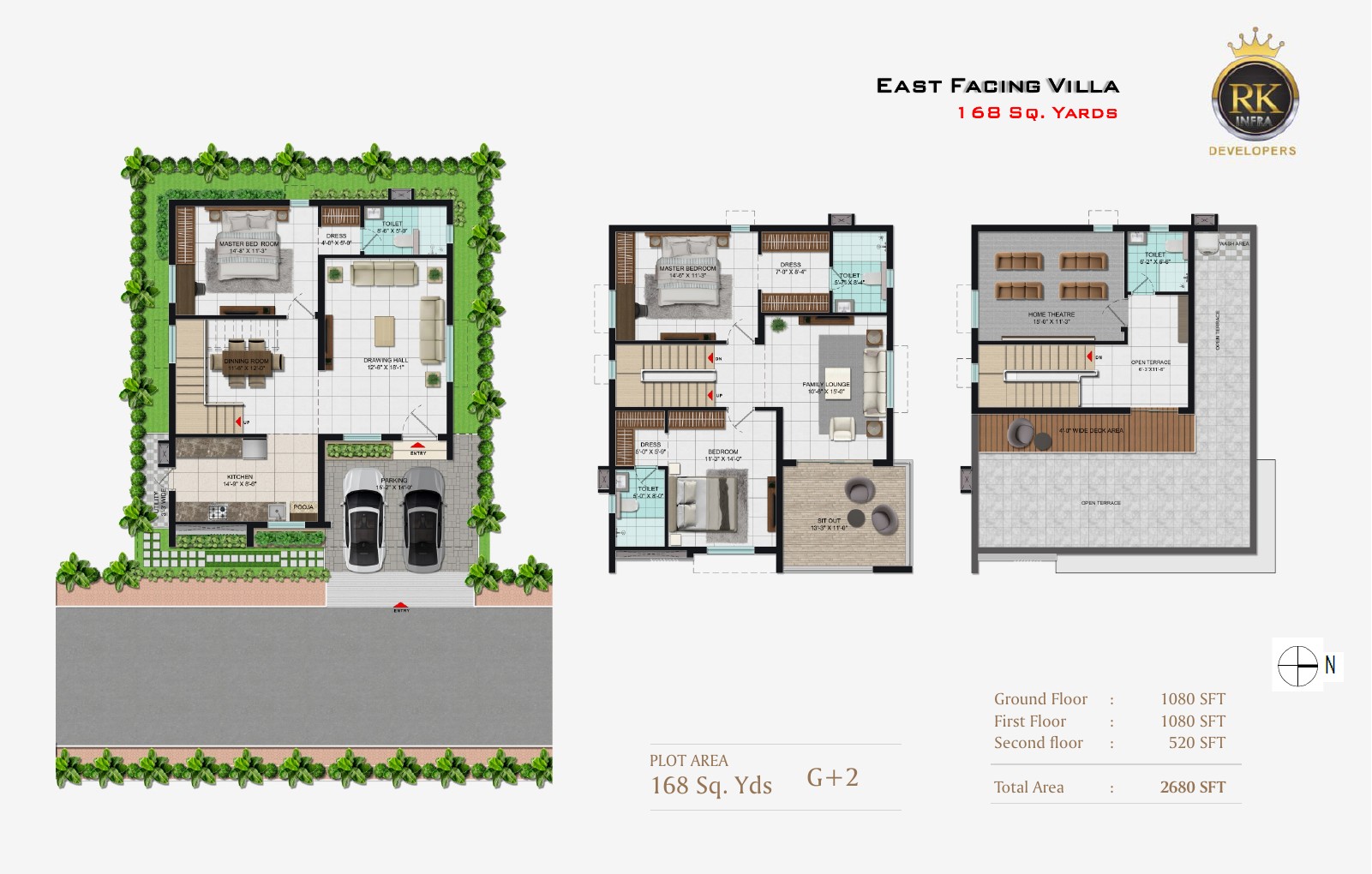 Oxygen City east 168 square yards floor plan