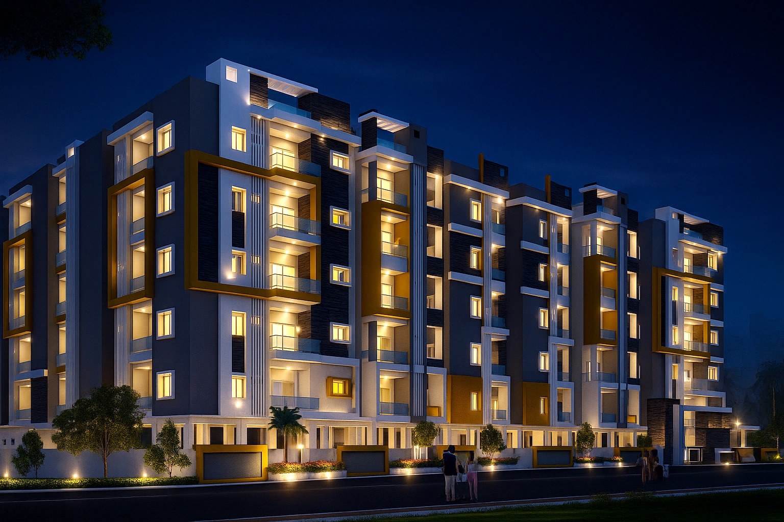 Oxygen Pearl night elevation